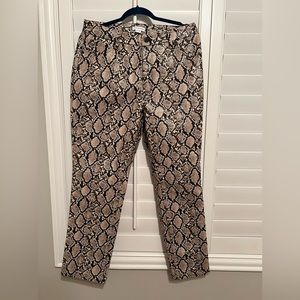 Good American size 12 faux snake skin pants